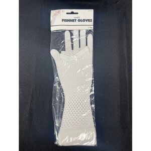 Amscan White Fishnet Fingerless Gloves 80s Costume Accessory 397288.08 New